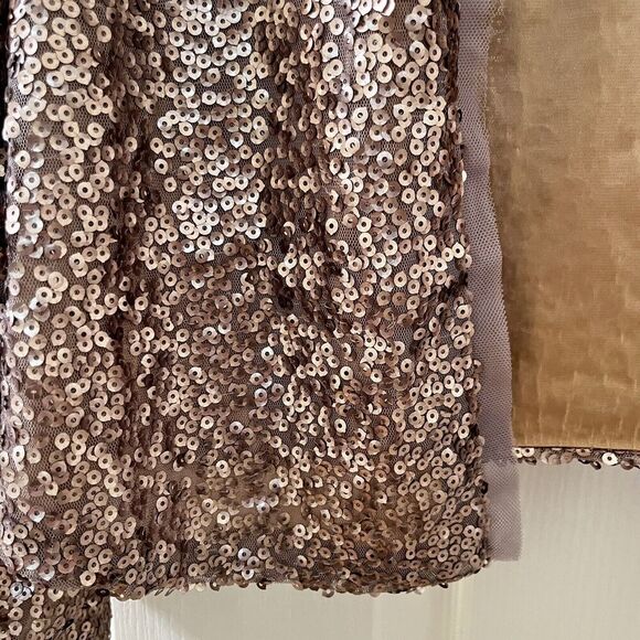 Joyfolie Mia Joy Gold Sequin Livvy Jacket Open Cardigan Girls Size 10 - Picture 7 of 14